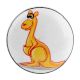 2 Pieces Orange Kangaroo Ceramic Flat Wine Bottle Stopper